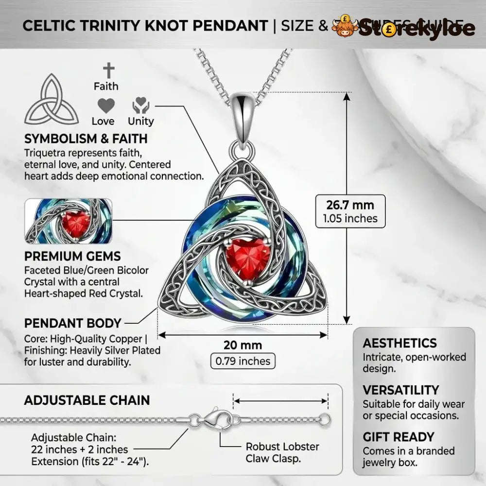 ♾️💖Birthstone Celtic Knot Necklace for Women