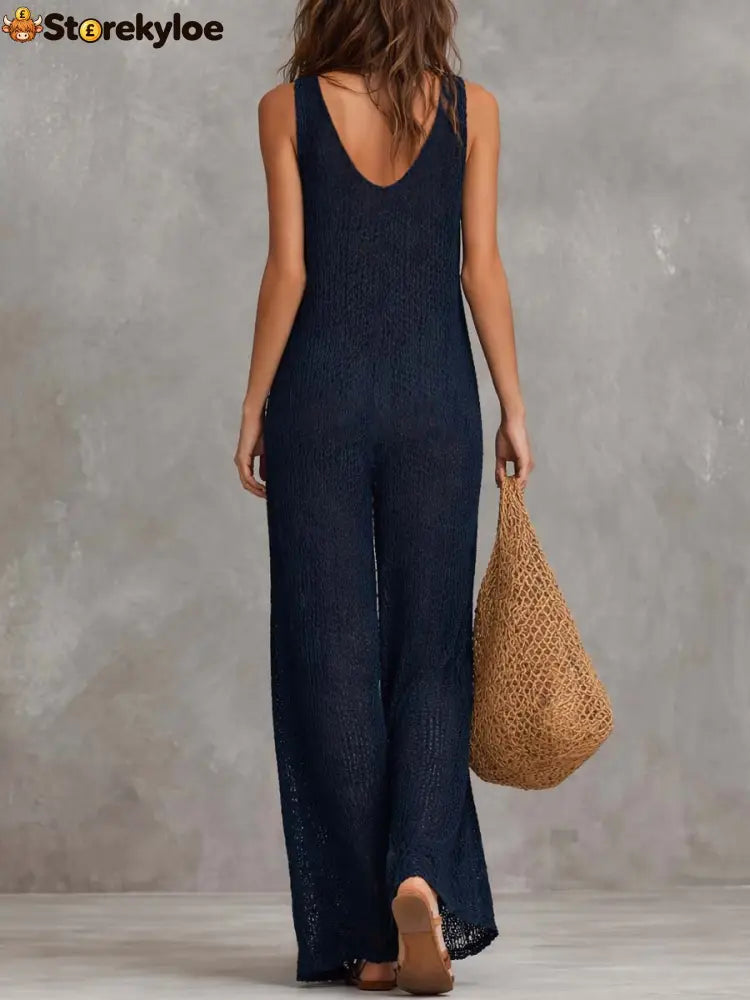 Bohemian Vacation Knitted Jumpsuit
