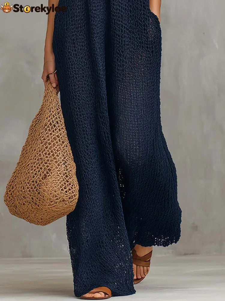 Bohemian Vacation Knitted Jumpsuit