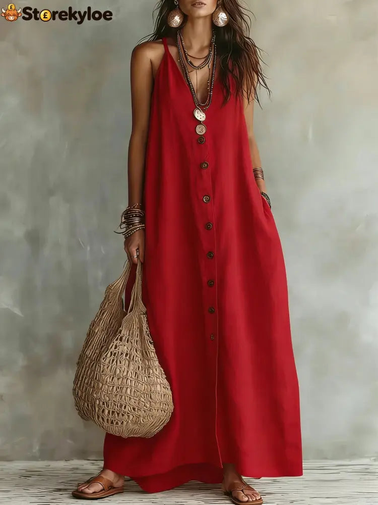 Boho Linen Maxi Dress: Effortless Summer Style