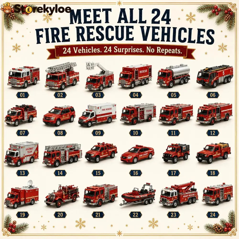 🚜Build the Fleet Collection 24-Day Vehicle Advent Calendar Series | ✨A New Adventure Every Morning