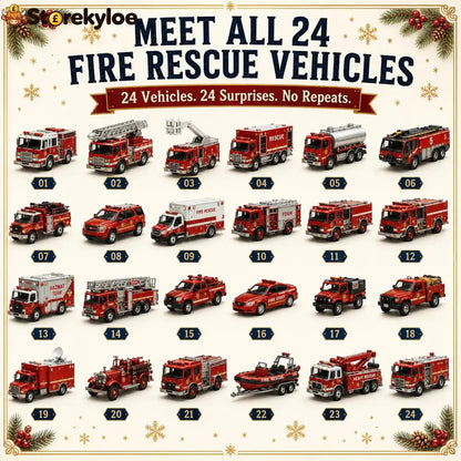 🚜Build the Fleet Collection 24-Day Vehicle Advent Calendar Series | ✨A New Adventure Every Morning