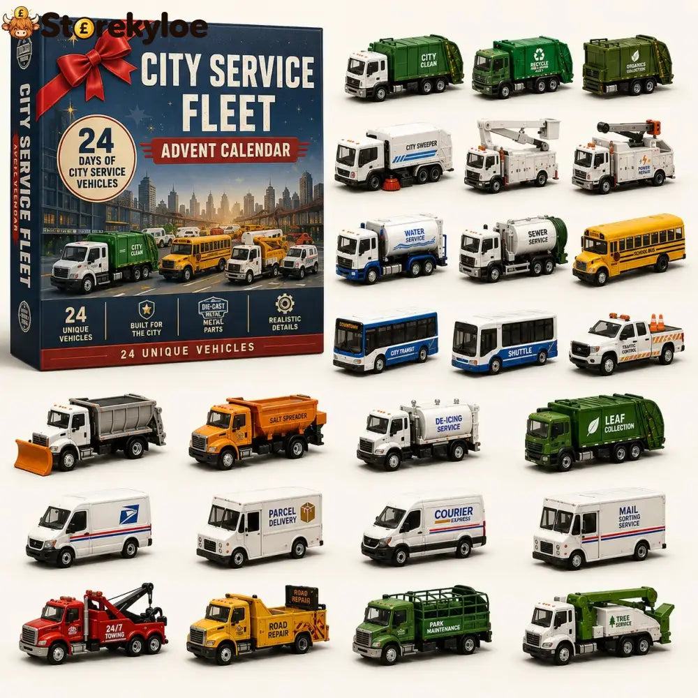 🚜Build the Fleet Collection 24-Day Vehicle Advent Calendar Series | ✨A New Adventure Every Morning