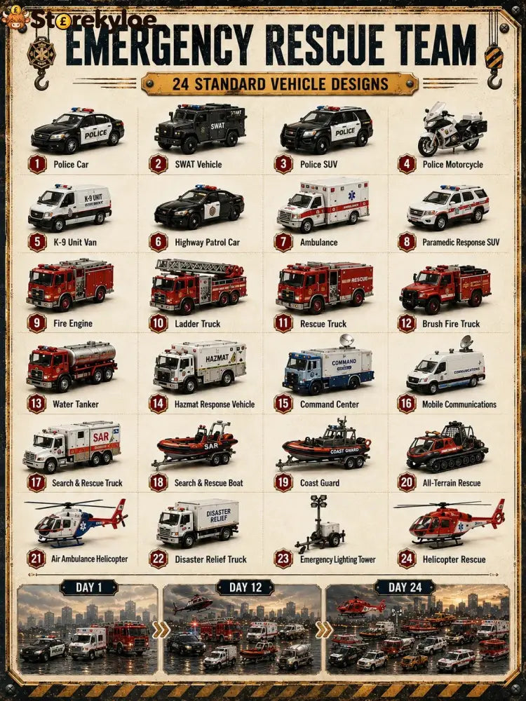 🚜Build the Fleet Collection 24-Day Vehicle Advent Calendar Series | ✨A New Adventure Every Morning