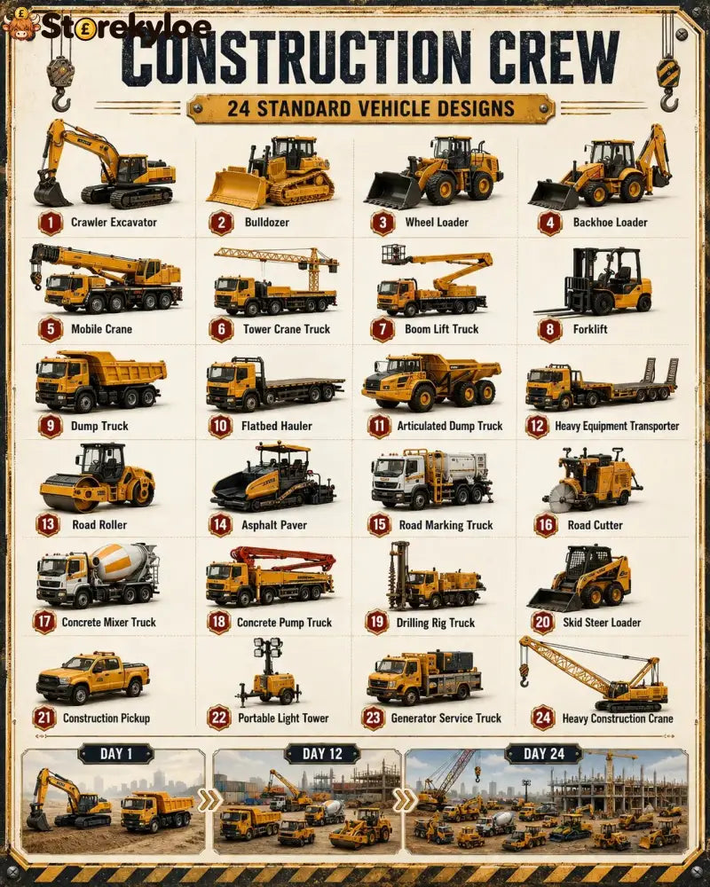 🚜Build the Fleet Collection 24-Day Vehicle Advent Calendar Series | ✨A New Adventure Every Morning
