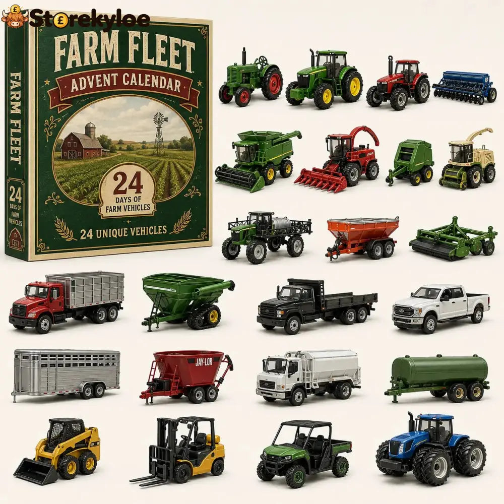 🚜Build the Fleet Collection 24-Day Vehicle Advent Calendar Series | ✨A New Adventure Every Morning - 🚜 Farm Fleet
