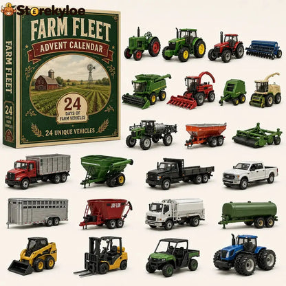🚜Build the Fleet Collection 24-Day Vehicle Advent Calendar Series | ✨A New Adventure Every Morning - 🚜 Farm Fleet