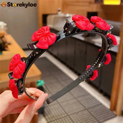 🌺Buy 1 Get 1 Free🌺Children’s Cute Braided Hairpin - Buy 1 Get 1 Free / 9# Red bows - Clothing & Accessories