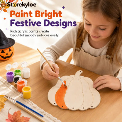 ⏳Buy 1 Get 1 Free!!!⏰Craft Your Own Pumpkin Instantly! No-Fuss Wood DIY Kit🎃✨🖌️ - Home Decoration