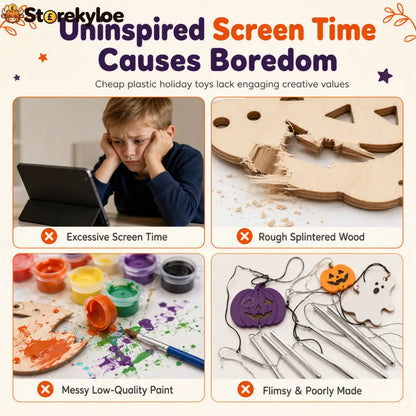 ⏳Buy 1 Get 1 Free!!!⏰Craft Your Own Pumpkin Instantly! No-Fuss Wood DIY Kit🎃✨🖌️ - Home Decoration