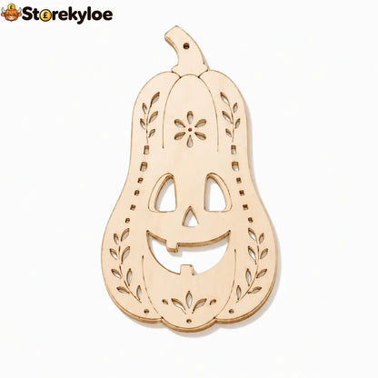 ⏳Buy 1 Get 1 Free!!!⏰Craft Your Own Pumpkin Instantly! No-Fuss Wood DIY Kit🎃✨🖌️ - Smiling Pumpkin - Home Decoration
