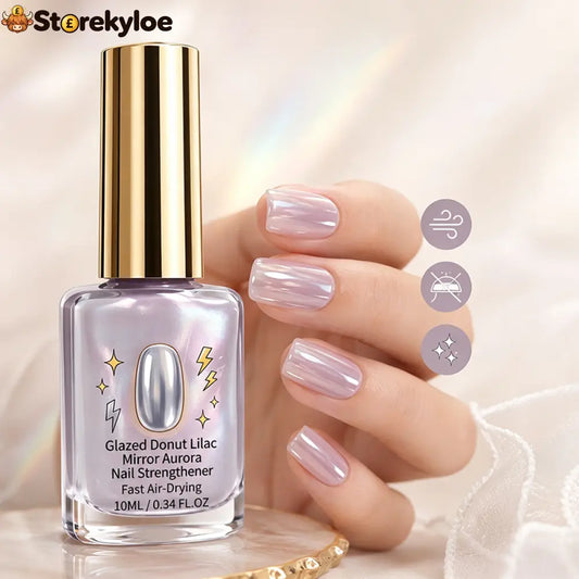 📢📢Buy 1 Get 1 Free!!! ⏰Lilac Glossy Mirror Nail Strengthener