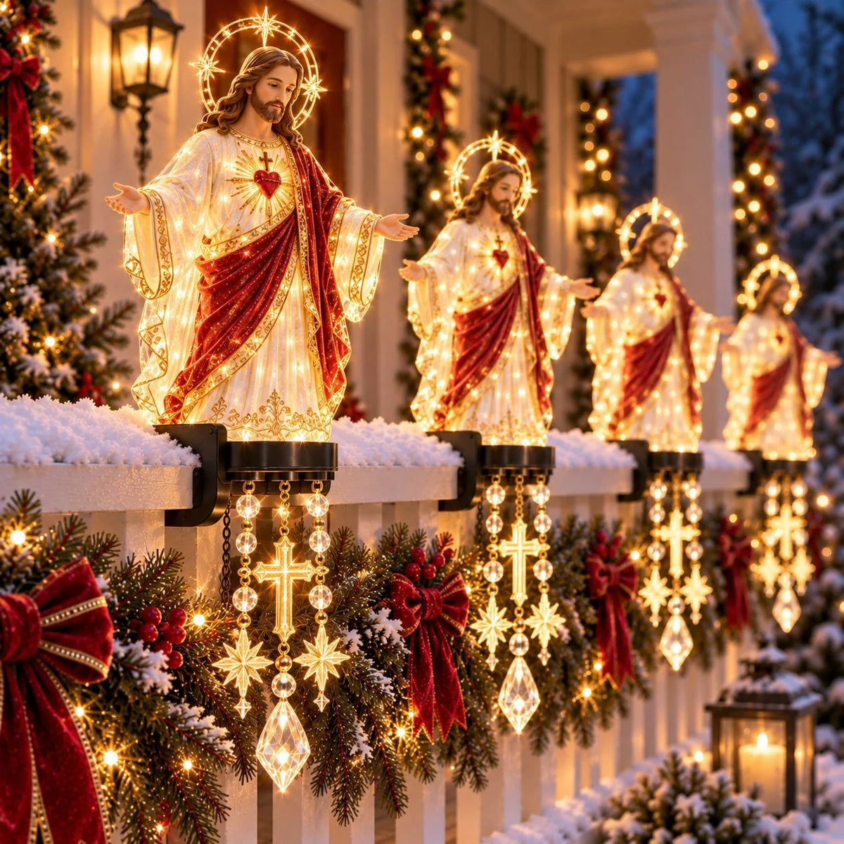 ✨ Sacred Christmas Railing Lights | The Christmas Decoration That Feels Truly Meaningful