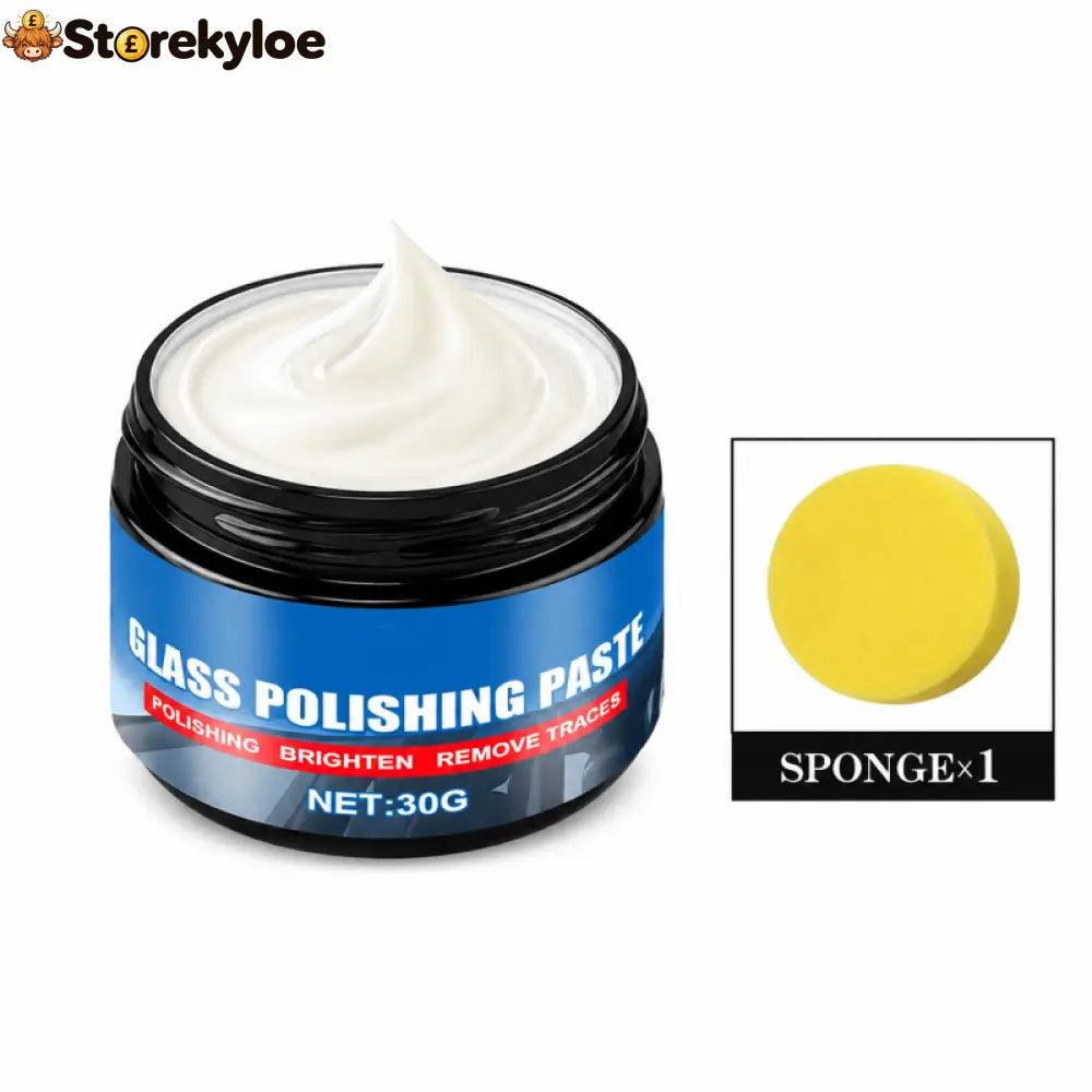Car Glass Oil Film Remover Paste - 30g + Sponge / 🔥Buy 1 Get 1 Free - 2 pcs - Car Accessories