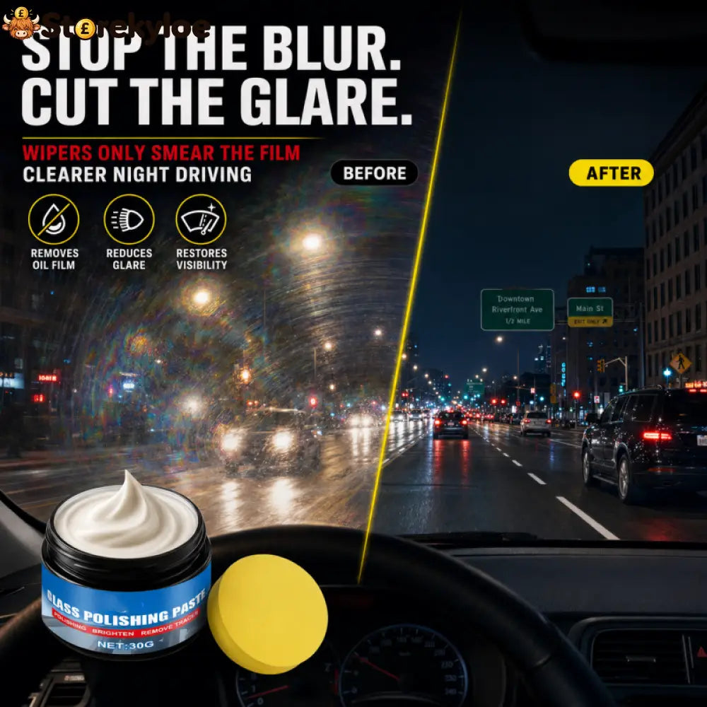 Car Glass Oil Film Remover Paste - Car Accessories