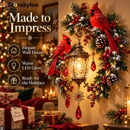 🐦 Cardinal Christmas Lantern – A Warm Light for Love Family & Christmas Memories
