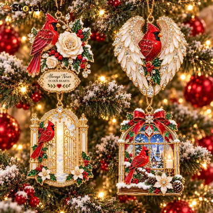 Cardinal Christmas Ornament – Red Bird Holiday Keepsake Meaningful Memorial Gift for Family & Loved Ones - 🎁 All