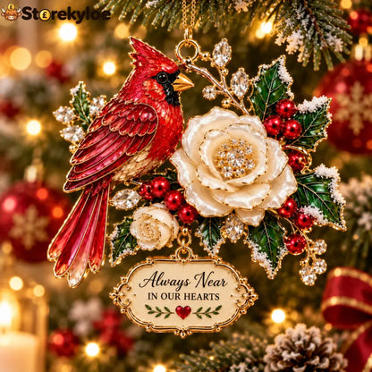Cardinal Christmas Ornament – Red Bird Holiday Keepsake Meaningful Memorial Gift for Family & Loved Ones - 🌹 Always