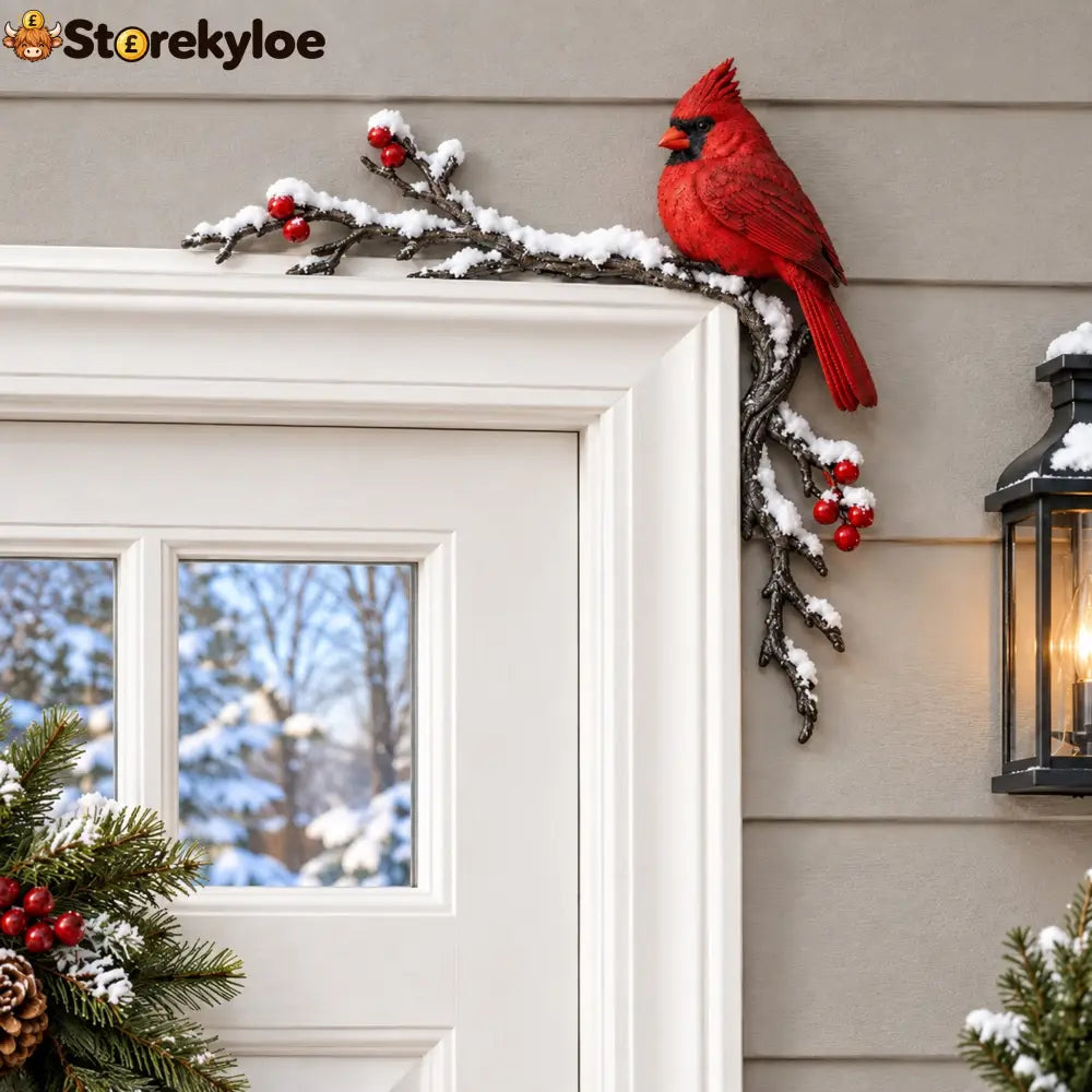 ✨Cardinal Winter Door Topper