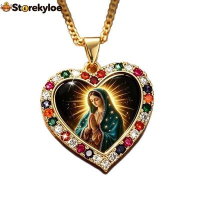 ✨ Carry Divine Blessing | Sacred Heart Guadalupe Necklace