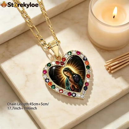 ✨ Carry Divine Blessing | Sacred Heart Guadalupe Necklace
