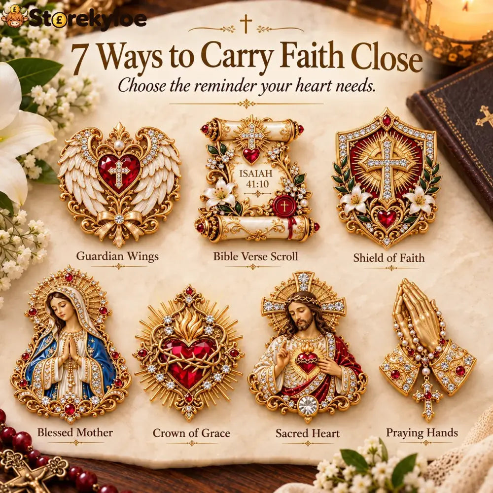 🙏✨ Carry The Faith™ Pocket Hug Collection ✝️❤️ - 🎁 Complete 7-Piece Set