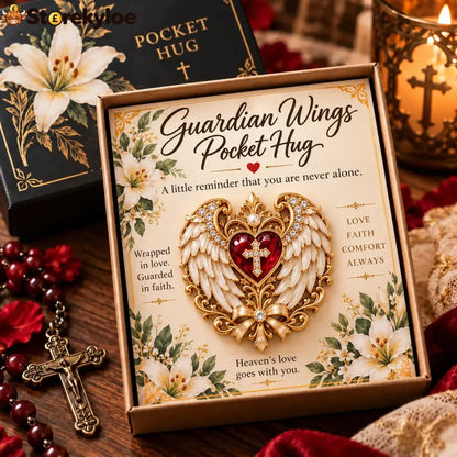 🙏✨ Carry The Faith™ Pocket Hug Collection ✝️❤️ - ✨ Guardian Wings Pocket Hug