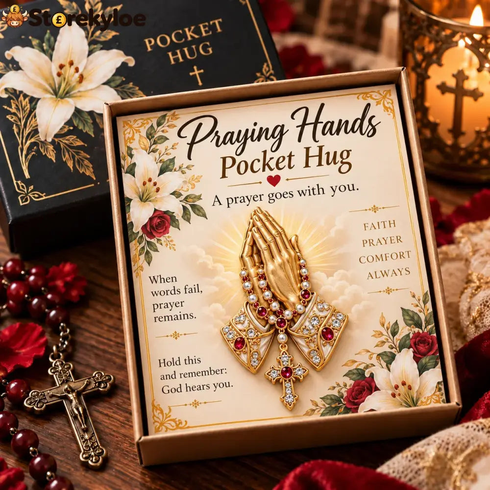 🙏✨ Carry The Faith™ Pocket Hug Collection ✝️❤️ - 🙏 Praying Hands Pocket Hug