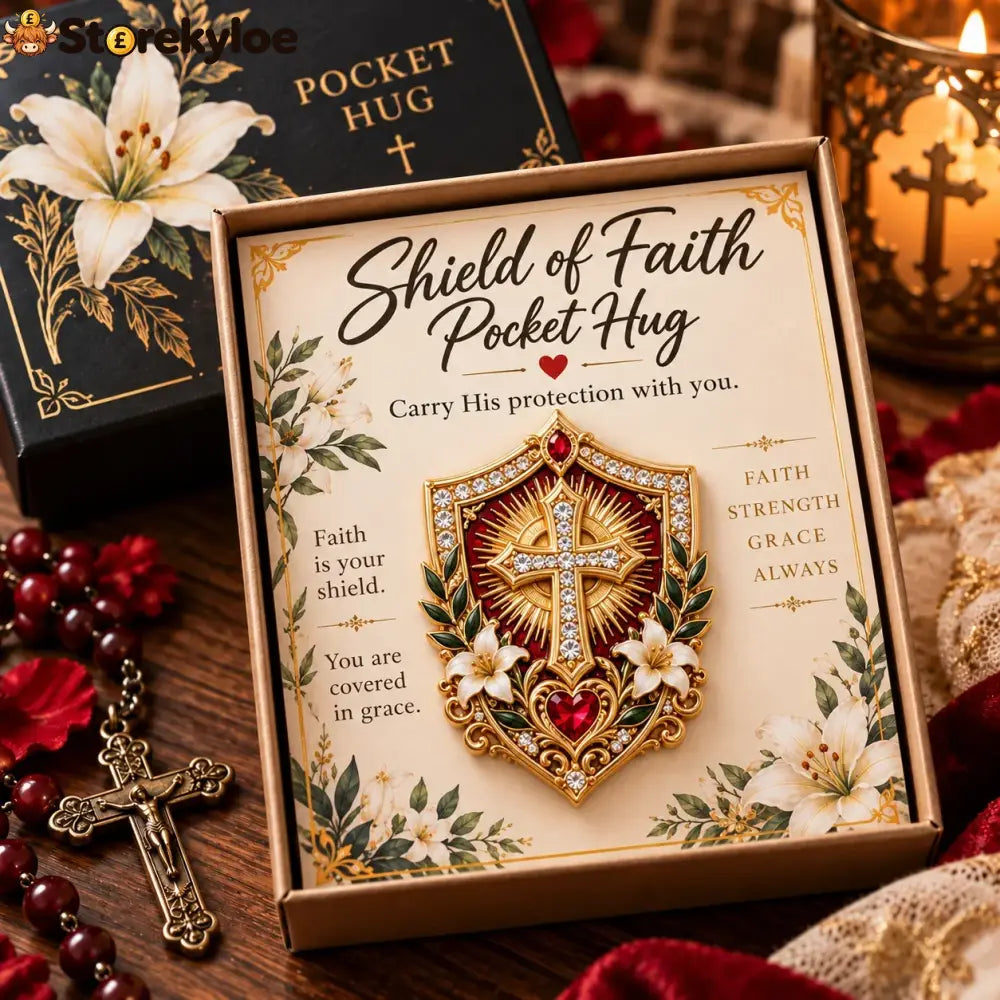 🙏✨ Carry The Faith™ Pocket Hug Collection ✝️❤️ - 🛡️ Shield of Faith Pocket Hug