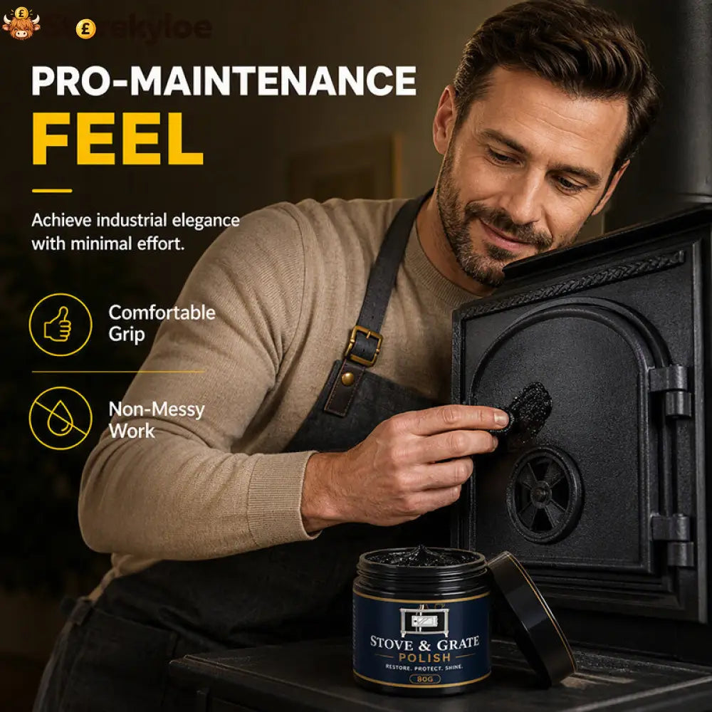 Cast Iron Stove Polish with Sponge - Tools & Gadgets