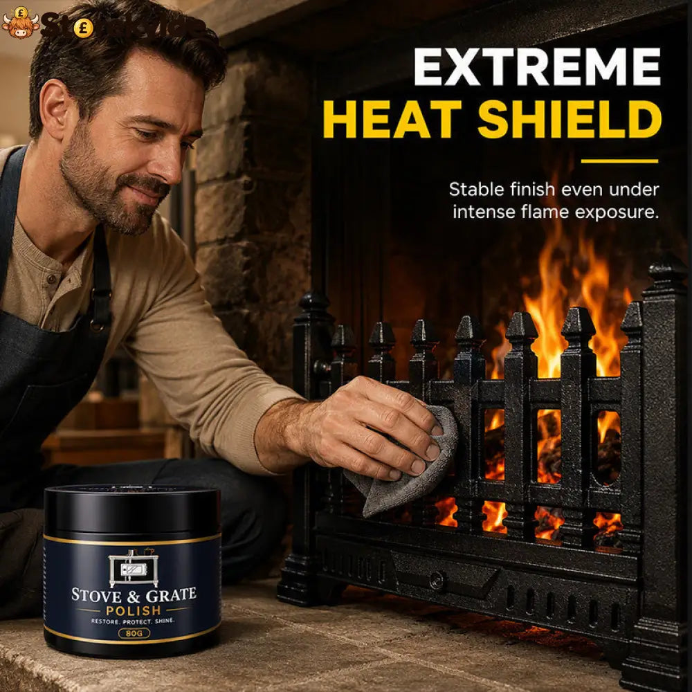 Cast Iron Stove Polish with Sponge - Tools & Gadgets