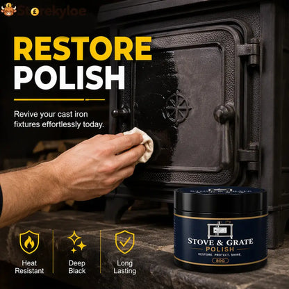 Cast Iron Stove Polish with Sponge - Tools & Gadgets