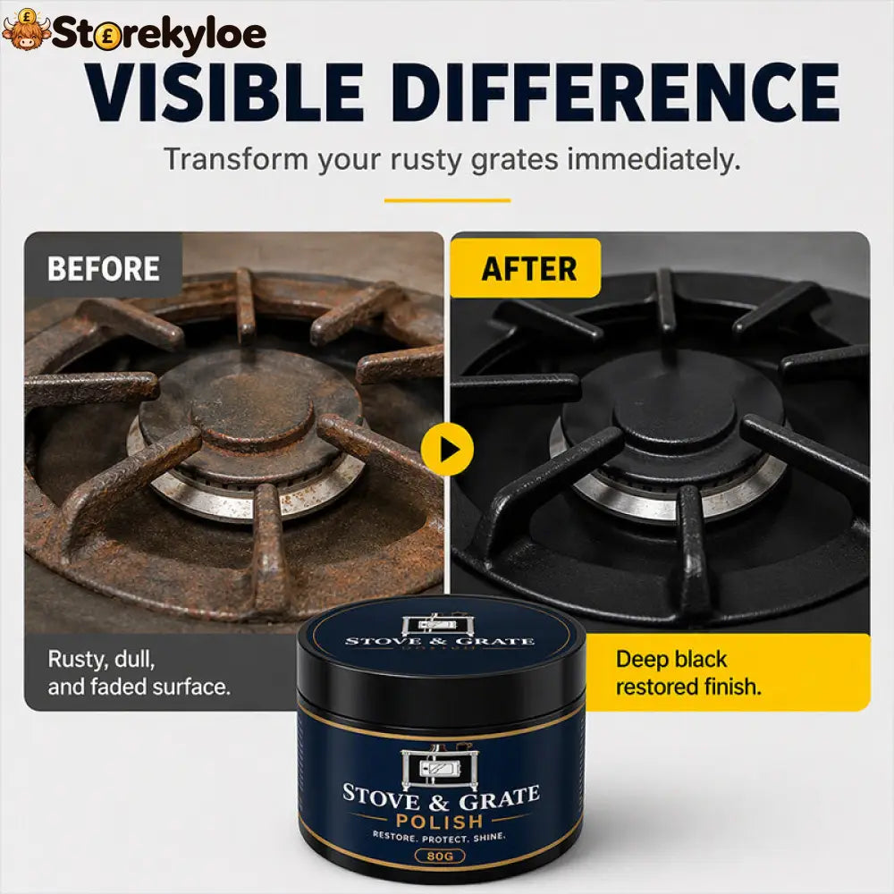 Cast Iron Stove Polish with Sponge - Tools & Gadgets
