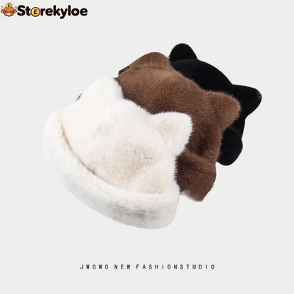 Cat Ear Plush Winter Beanie