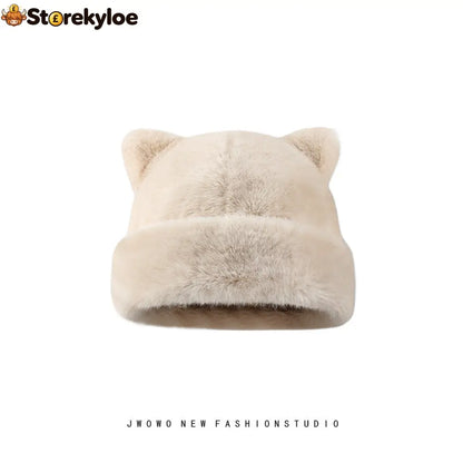 Cat Ear Plush Winter Beanie