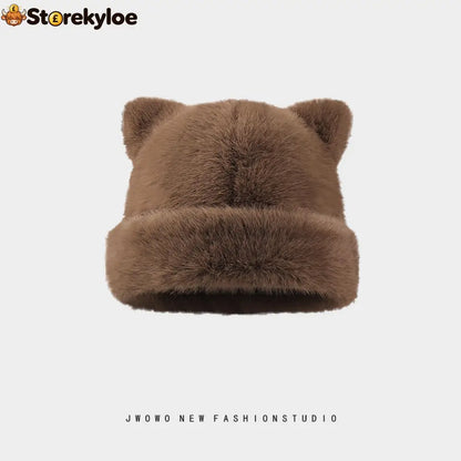 Cat Ear Plush Winter Beanie