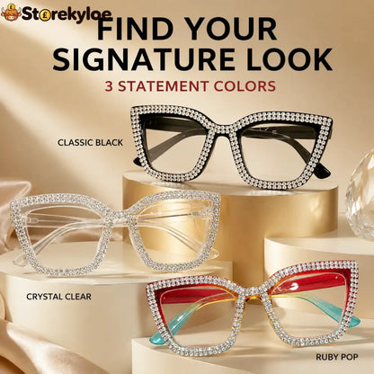 Cat Eye Anti-Blue Light Reading Glasses - Beauty& Health