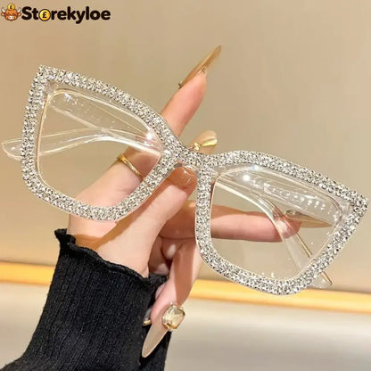 Cat Eye Anti-Blue Light Reading Glasses - Transparent / 0.00 – Blue Light Blocking - Beauty& Health