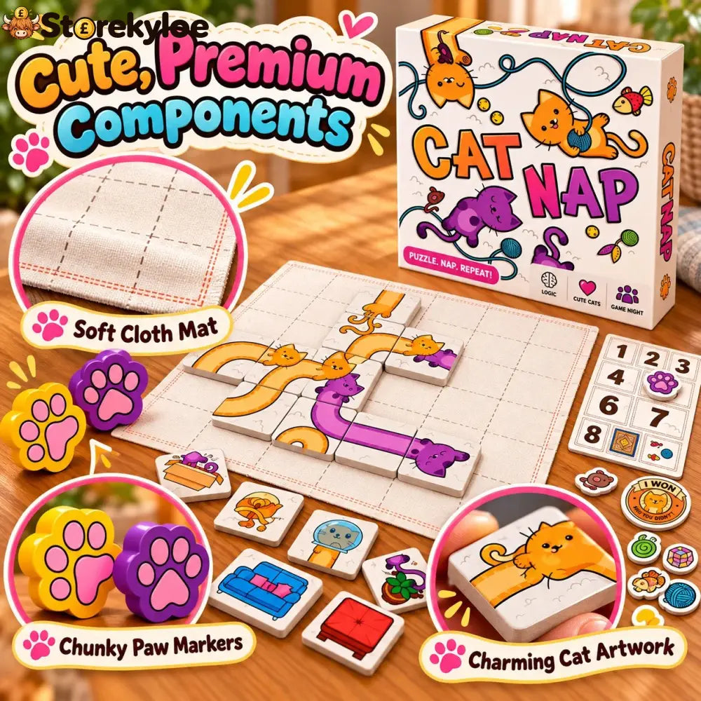🐱 Cat Nap – Cute Cat Puzzle Board Game for Family Fun & Game Night