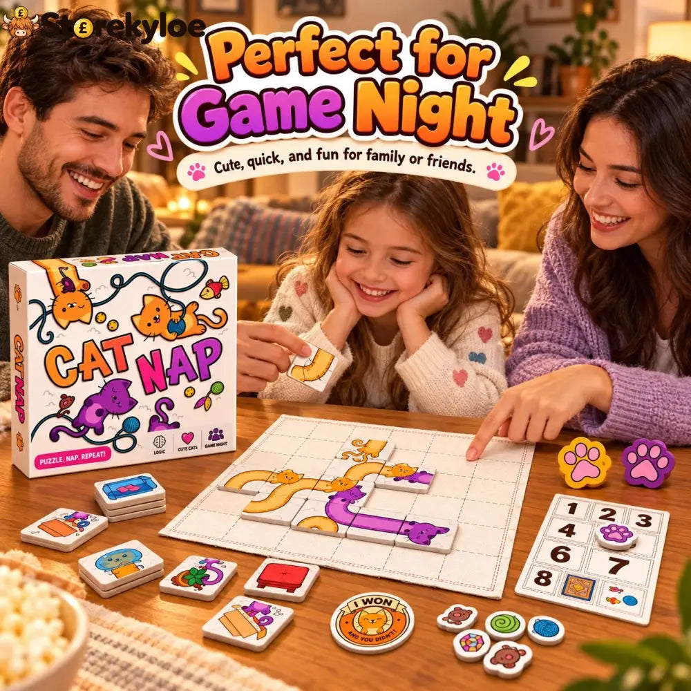 🐱 Cat Nap – Cute Cat Puzzle Board Game for Family Fun & Game Night