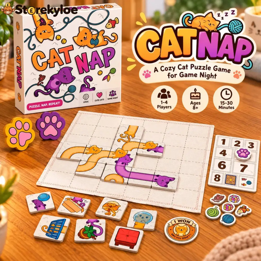 🐱 Cat Nap – Cute Cat Puzzle Board Game for Family Fun & Game Night