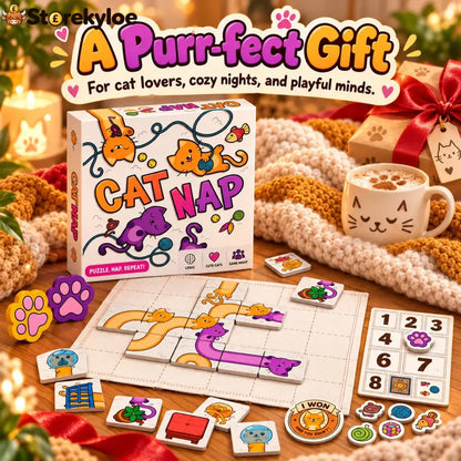 🐱 Cat Nap – Cute Cat Puzzle Board Game for Family Fun & Game Night
