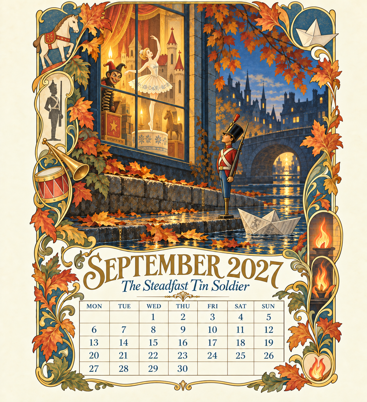 📖 Andersen Fairy Tales 2027 Wall Calendar – A Year of Storybook Wonder