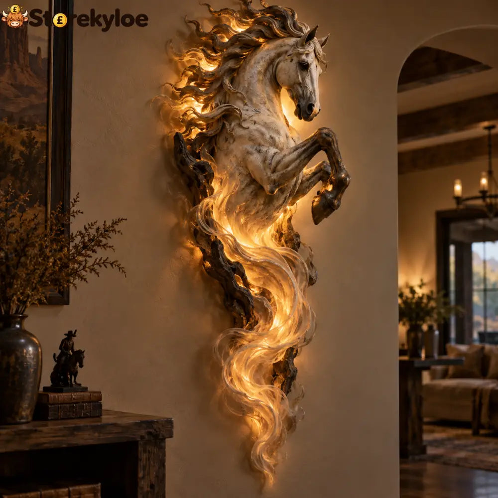 🦄 Celestial Flame Unicorn™ Wall Sconce – A Magical Guardian Awakens on Your Wall