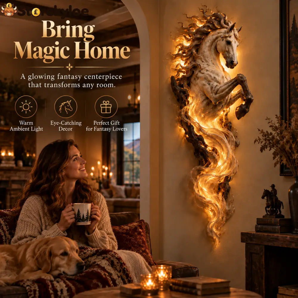 🦄 Celestial Flame Unicorn™ Wall Sconce – A Magical Guardian Awakens on Your Wall
