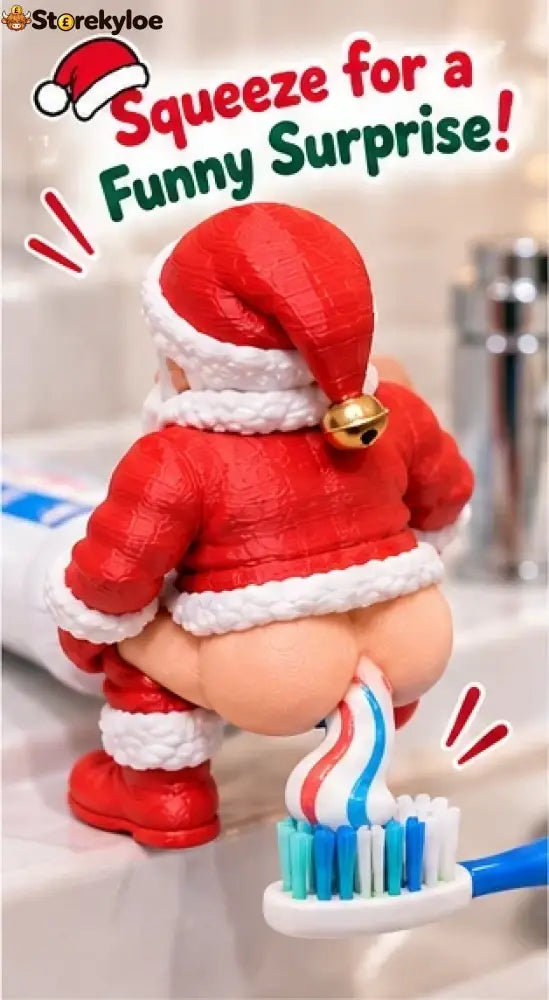 📌🎅Cheek District - Santa Toothpase Dispenser