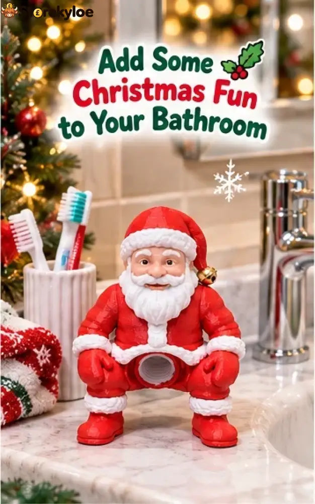 📌🎅Cheek District - Santa Toothpase Dispenser