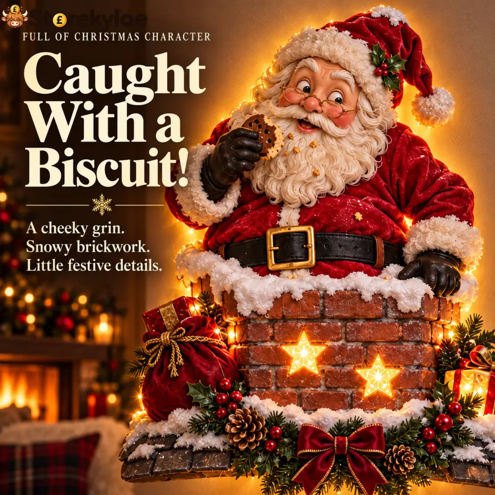 🎅Cheeky Santa Chimney Wall Light✨