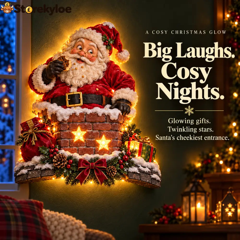 🎅Cheeky Santa Chimney Wall Light✨