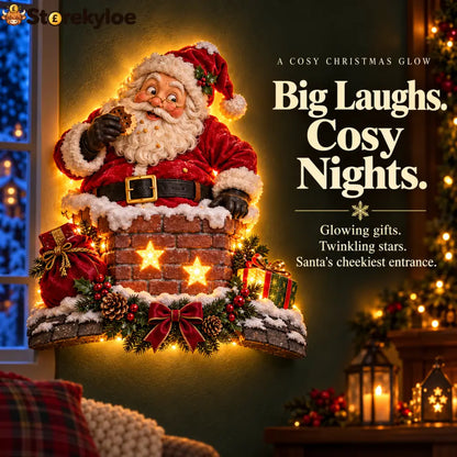 🎅Cheeky Santa Chimney Wall Light✨